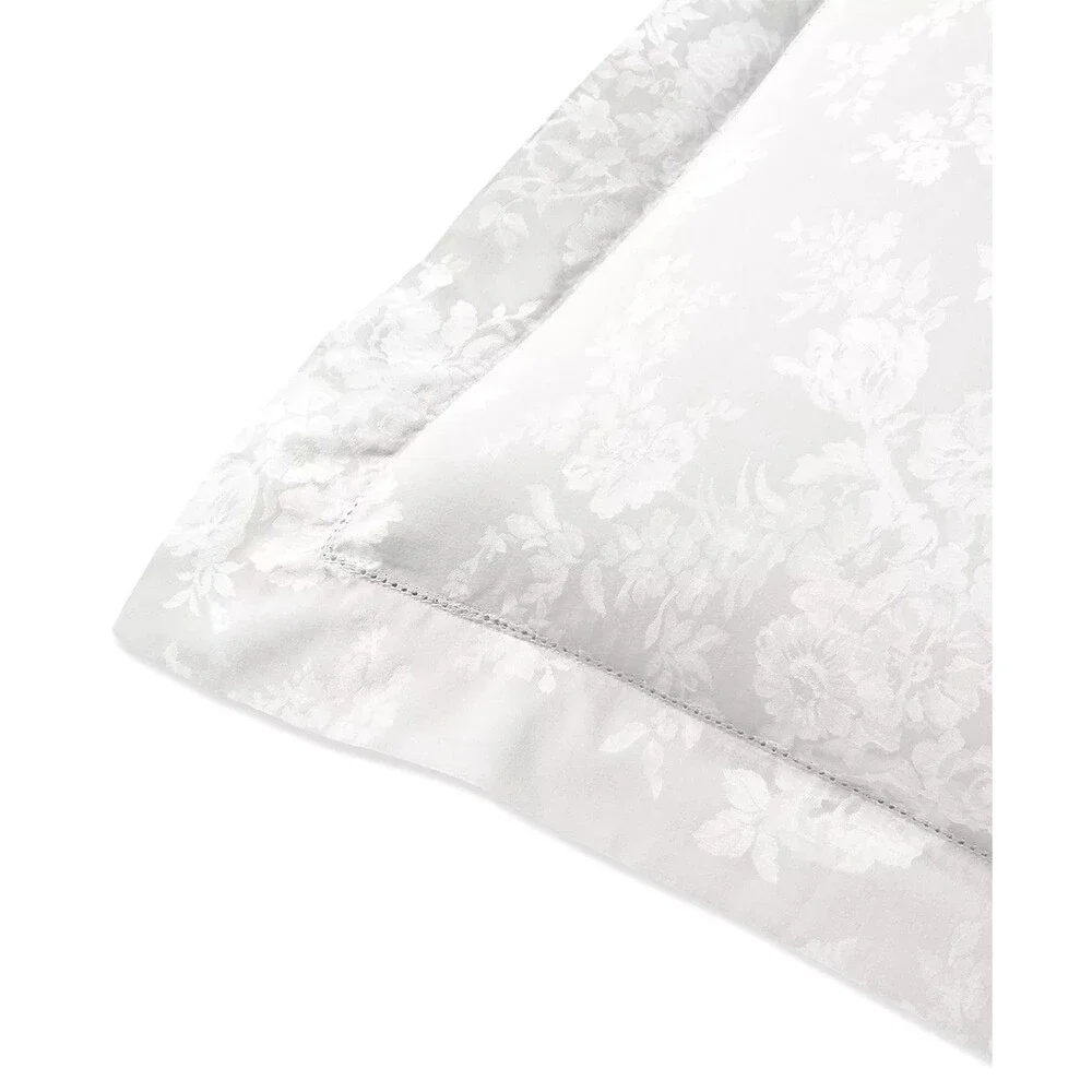 Ralph Lauren Bethany Organic Cotton King Pillow Sham Silver